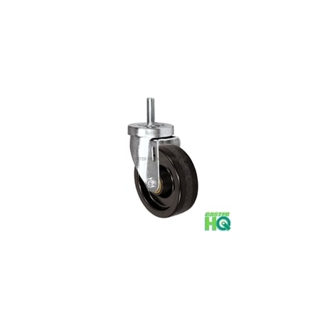 Casterhq 4" Threaded Stem Caster, Swivel Caster W/ Phenolic Wheel, 350 lbs 24CS414PH21B-43